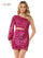 Cocktail Dresses Short One Shoulder Fitted Cocktail Dress Magenta