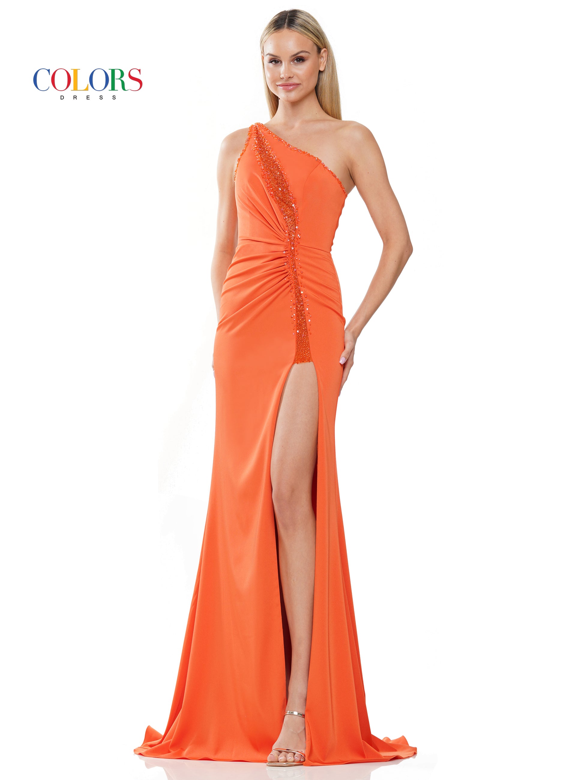 Colors 3090 Long Formal Fitted Prom Dress
