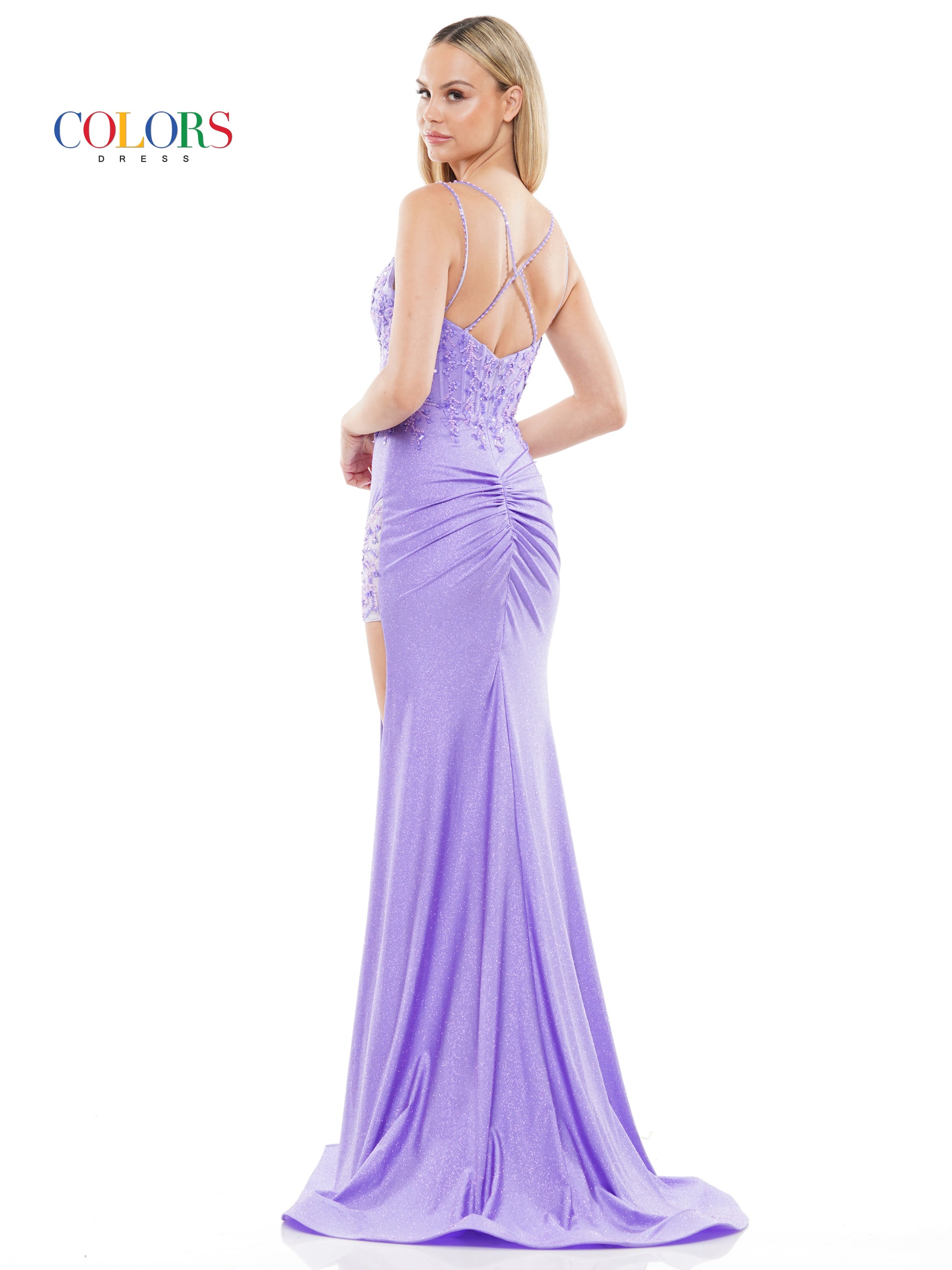 Colors 3095 Prom Long Fitted Formal Dress