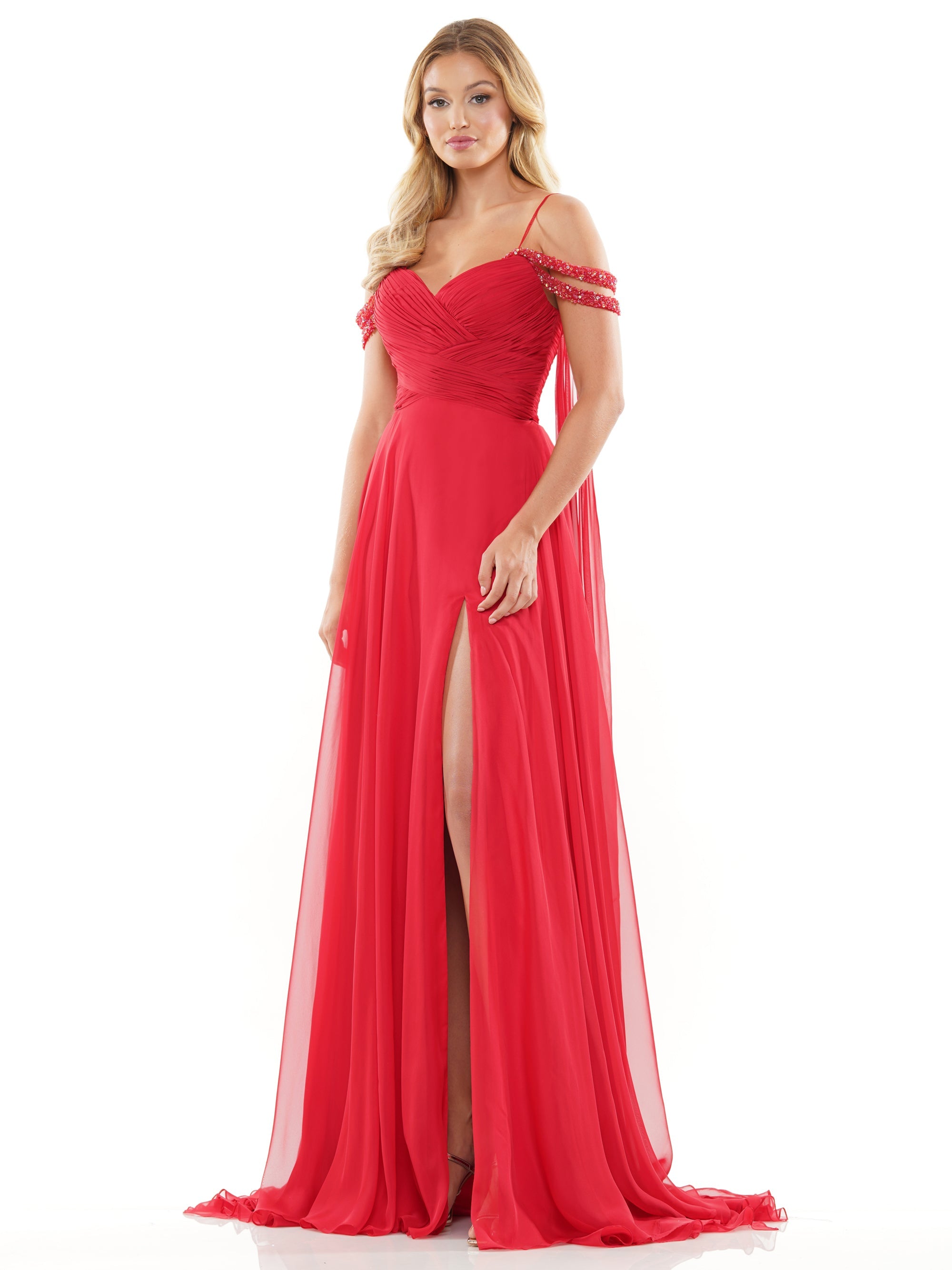 Prom Dresses Long Off Shoulder A Line Chiffon Prom Dress Wine
