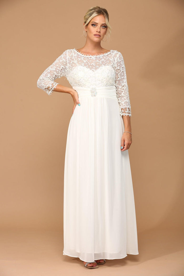 Mother of the Bride Long Sleeve Formal Long Dress
