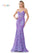 Prom Dresses Long Fitted Spaghetti Strap Sequin Prom Dress Lavender