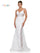 Prom Dresses Long Formal Fitted Sequin Prom Dress Off White