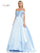 Prom Dresses Long Off Shoulder Mikado Prom Dress Light Blue