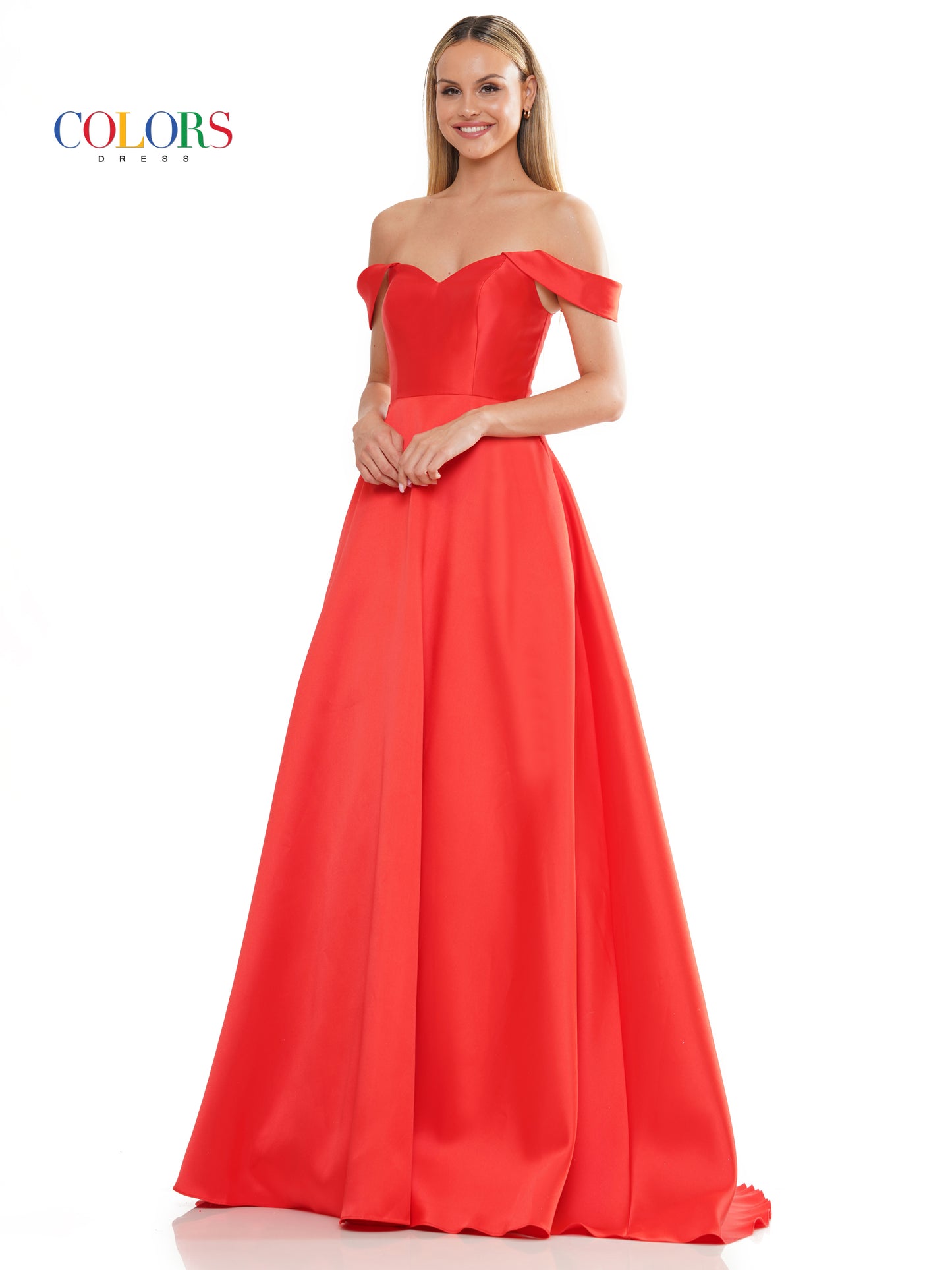 Prom Dresses Long Off Shoulder Mikado Prom Dress Red