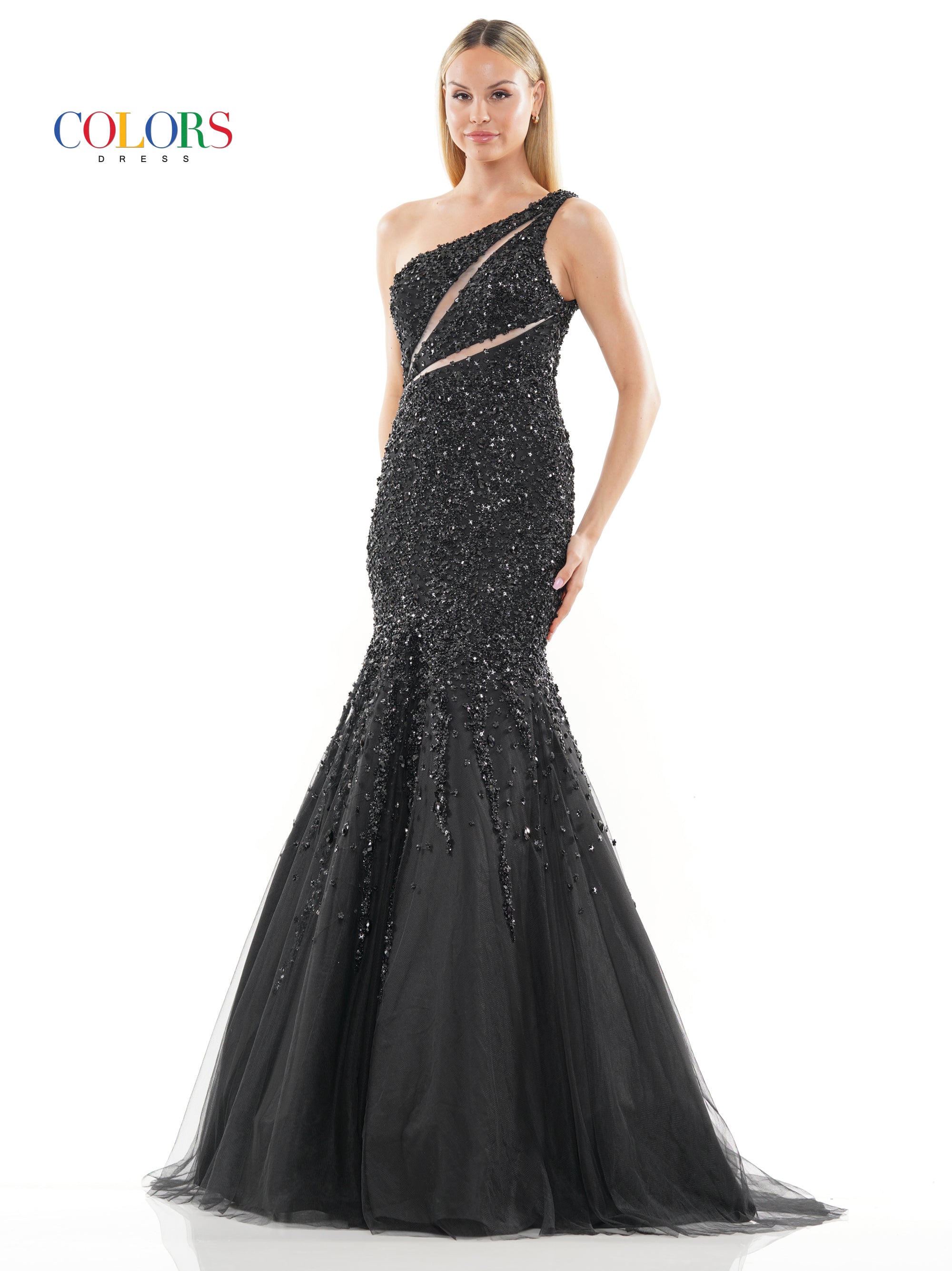 Prom Dresses Long One Shoulder Mermaid Prom Dress Black