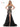 Prom Dresses Formal Long Spaghetti Strap Prom Dress Black Gold