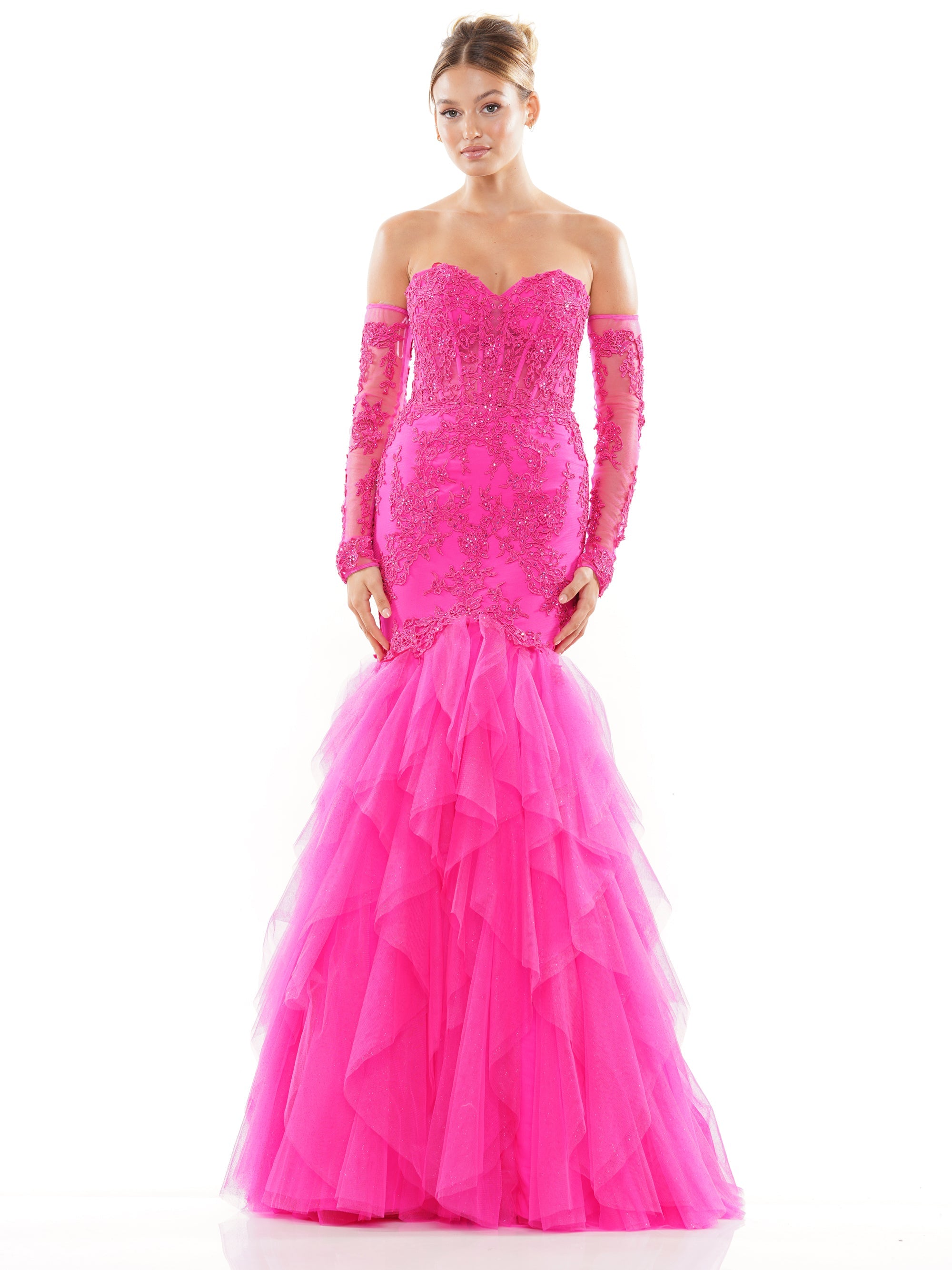 Prom Dresses Long Formal Mermaid Prom Dress Hot Pink