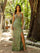 Prom Dresses Long Sequin Prom Fitted Formal Dress Sage Green