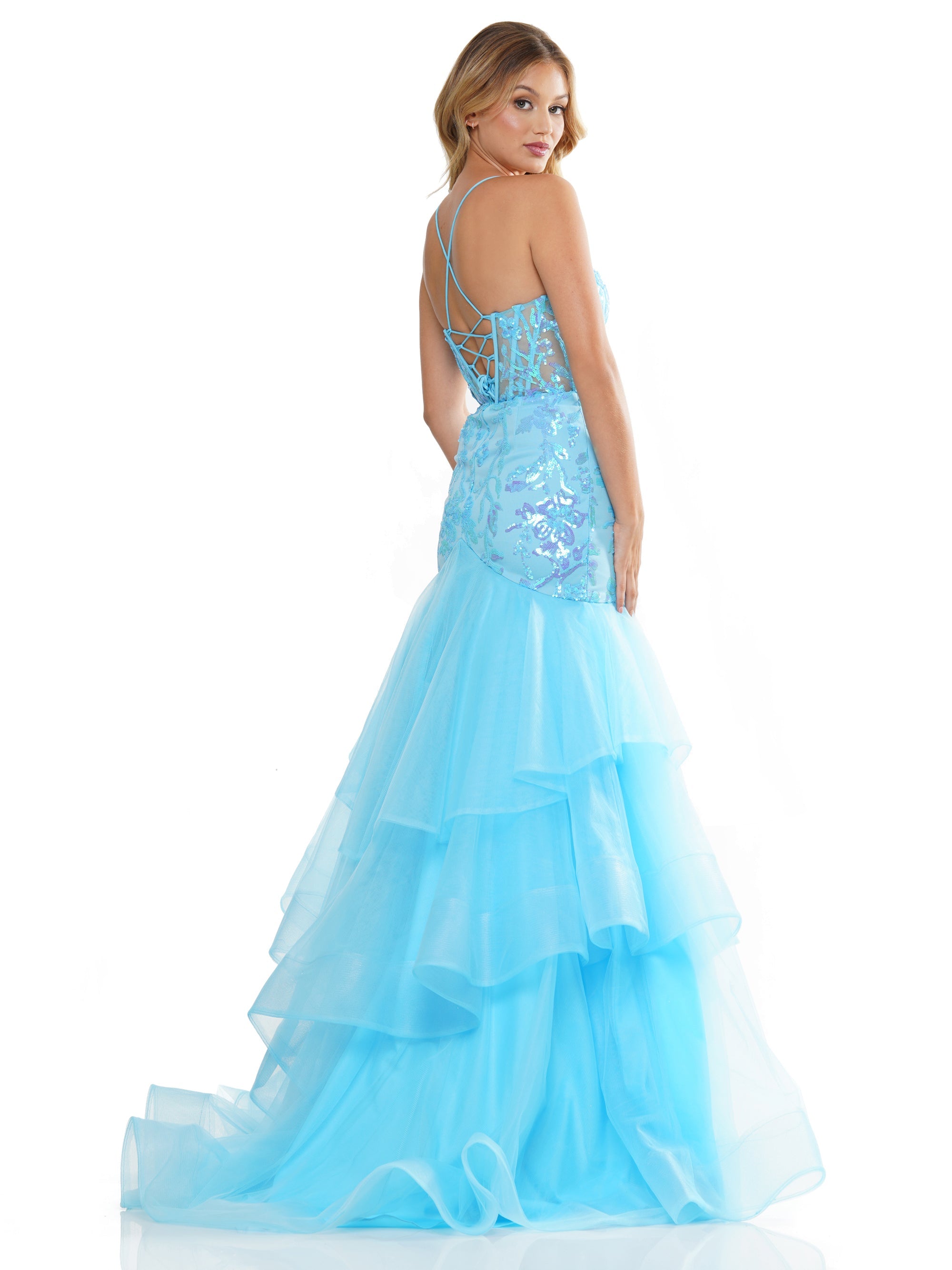 Prom Dresses Prom Long Spaghetti Strap Mermaid Formal Dress Turquoise