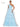 Prom Dresses Prom Long One Shoulder Beaded Mesh Ball Gown Light Blue