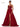 Prom Dresses Long Spaghetti Strap Beaded Mesh Prom Ball Gown Wine