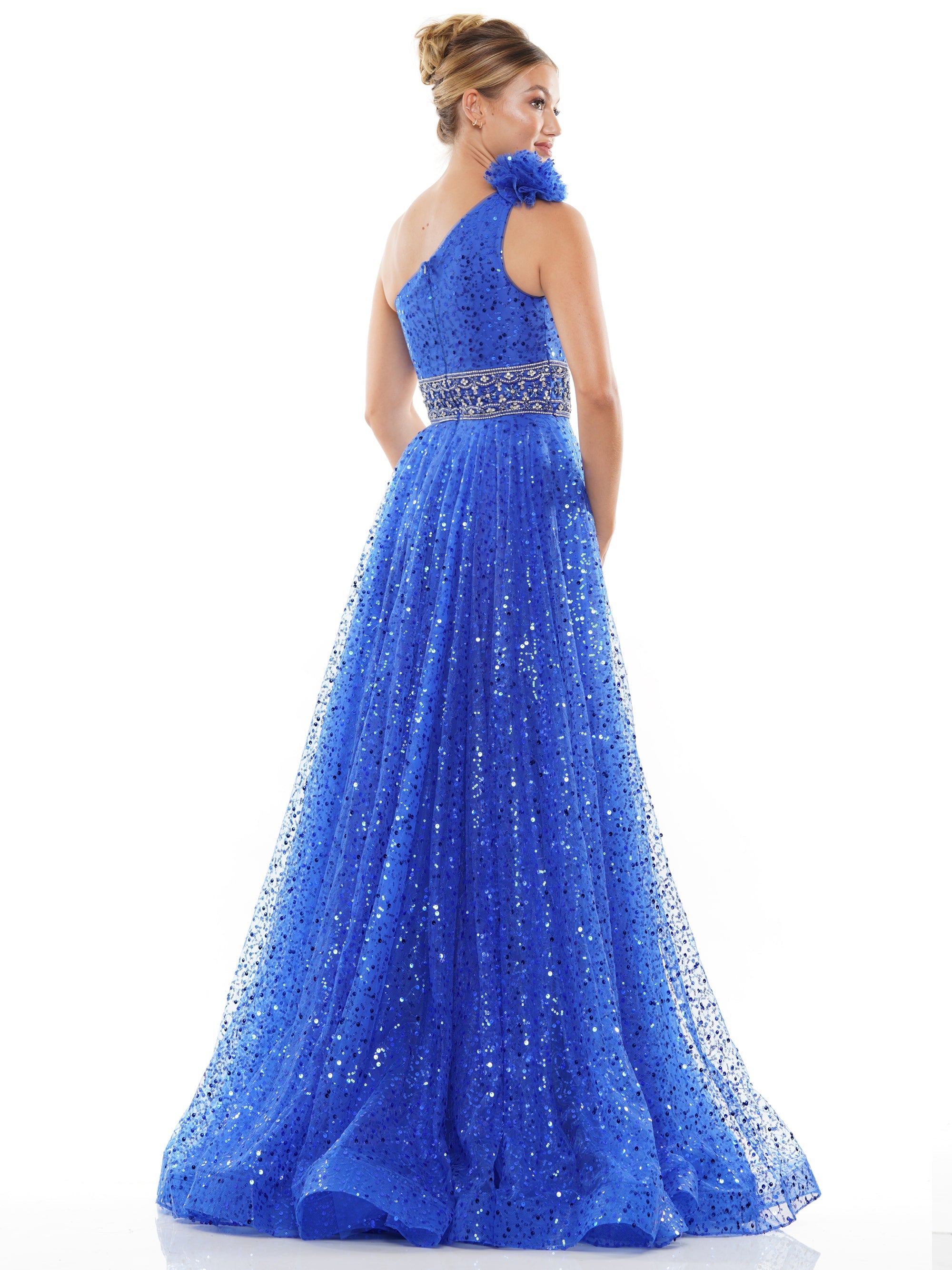 Prom Dresses Formal Long One Shoulder Prom Dress Royal