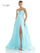Prom Dresses Prom Long Spaghetti Strap Glitter Ball Gown Tiffany Blue