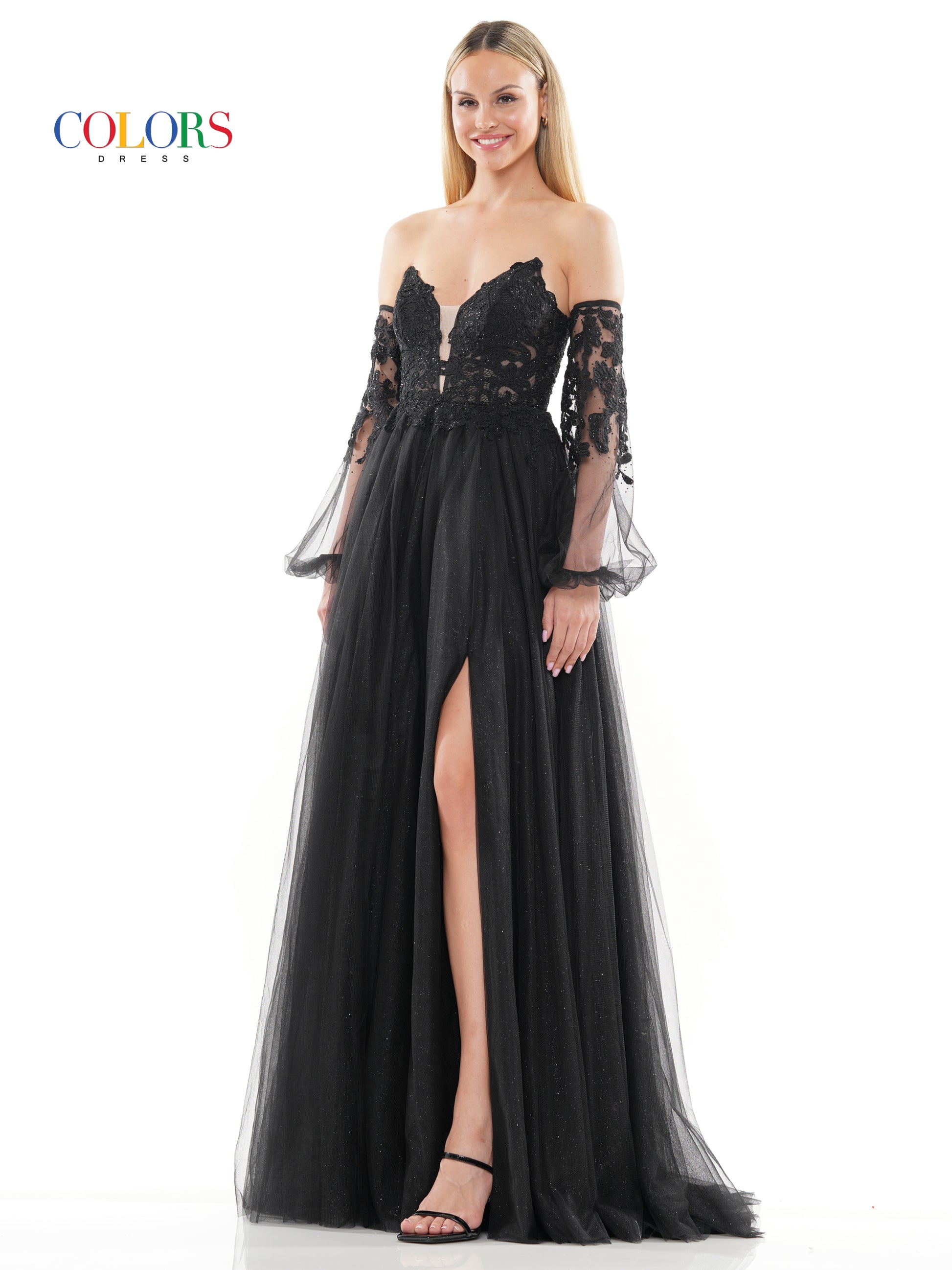 Colors 3237 Prom Long Formal A Line Prom Dress