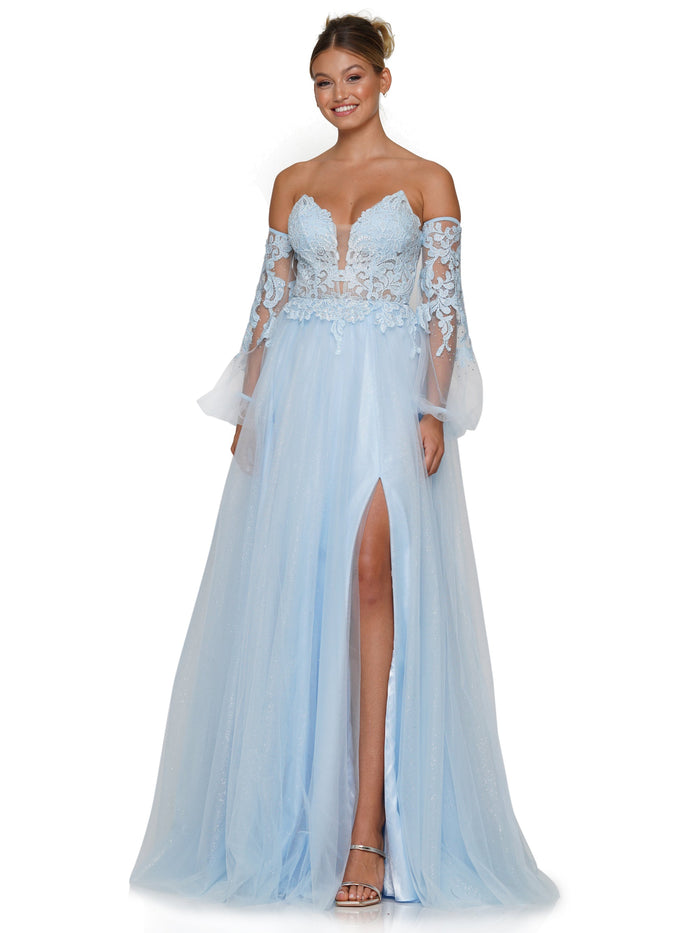 Prom Dresses Prom Long Formal A Line Prom Dress Light Blue