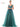 Prom Dresses Long Cap Sleeve Prom Ball Gown Deep Green