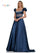 Prom Dresses Long Formal Satin Pocket Prom Ball Gown Teal