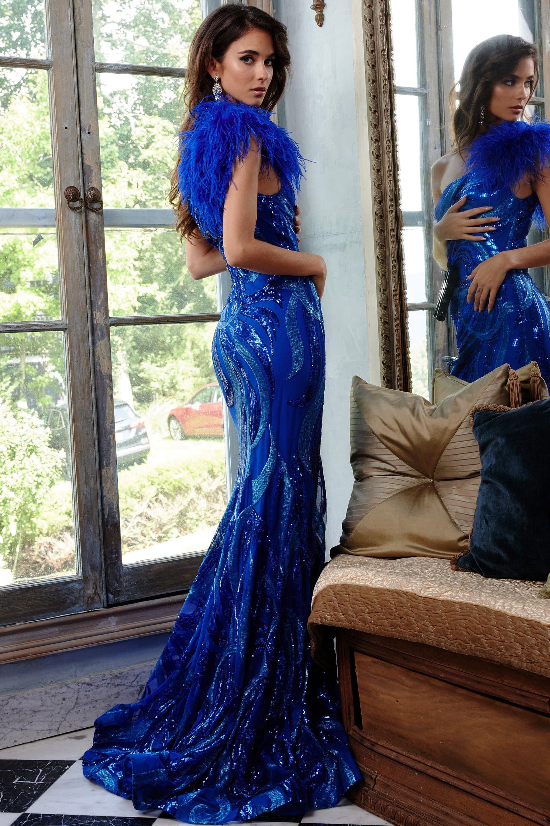 Jovani 32596 Fitted Long Formal Prom Dress