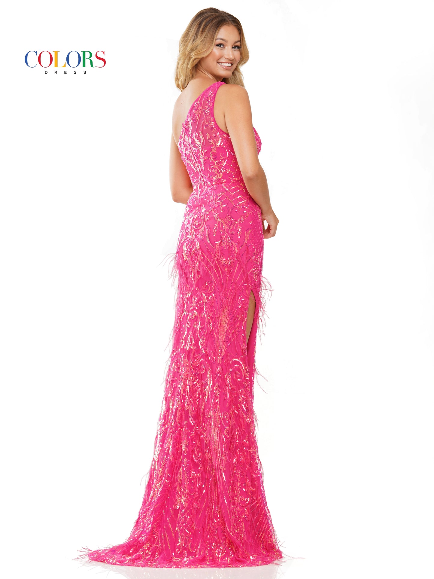 Prom Dresses Long Fitted One Shoulder Prom Dress Fuchsia