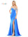 Prom Dresses Long Fitted Formal Satin Prom Dress Royal