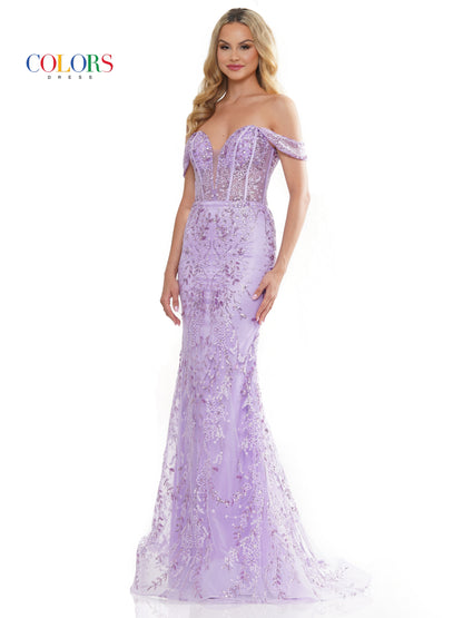 Prom Dresses Long Off Shoulder Glitter Mesh Prom Dress Lilac