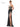 Prom Dresses Long Lace Corset Bodice Slit Satin Prom Dress  Black
