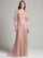 Formal Dresses Long Cap Sleeve Formal Dress Mauve