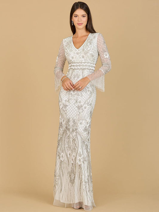 Formal Dresses Long Fitted Bridal Dress Ivory