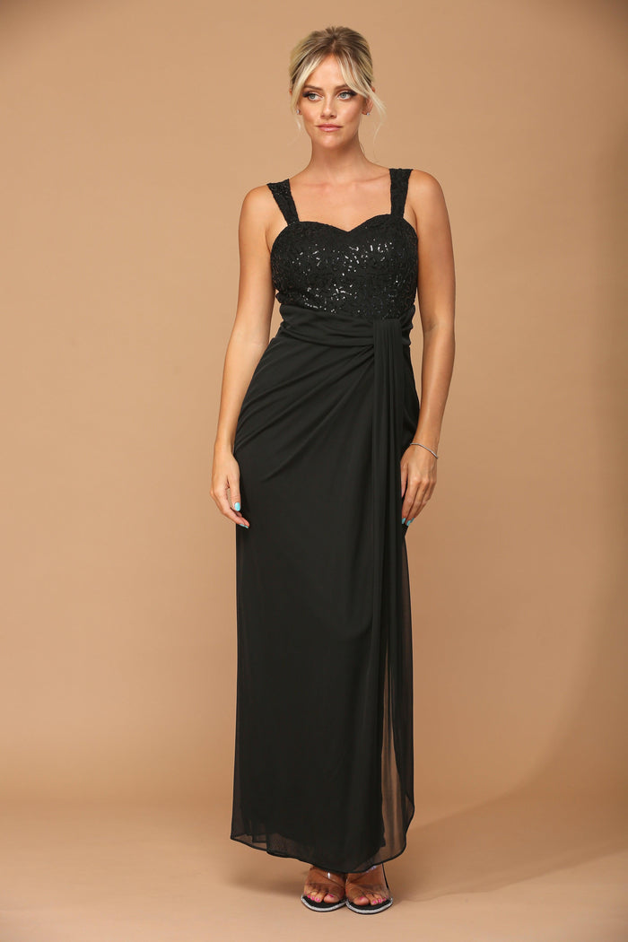 Long Mother of the Bride 2 Piece Formal Bolero Dress