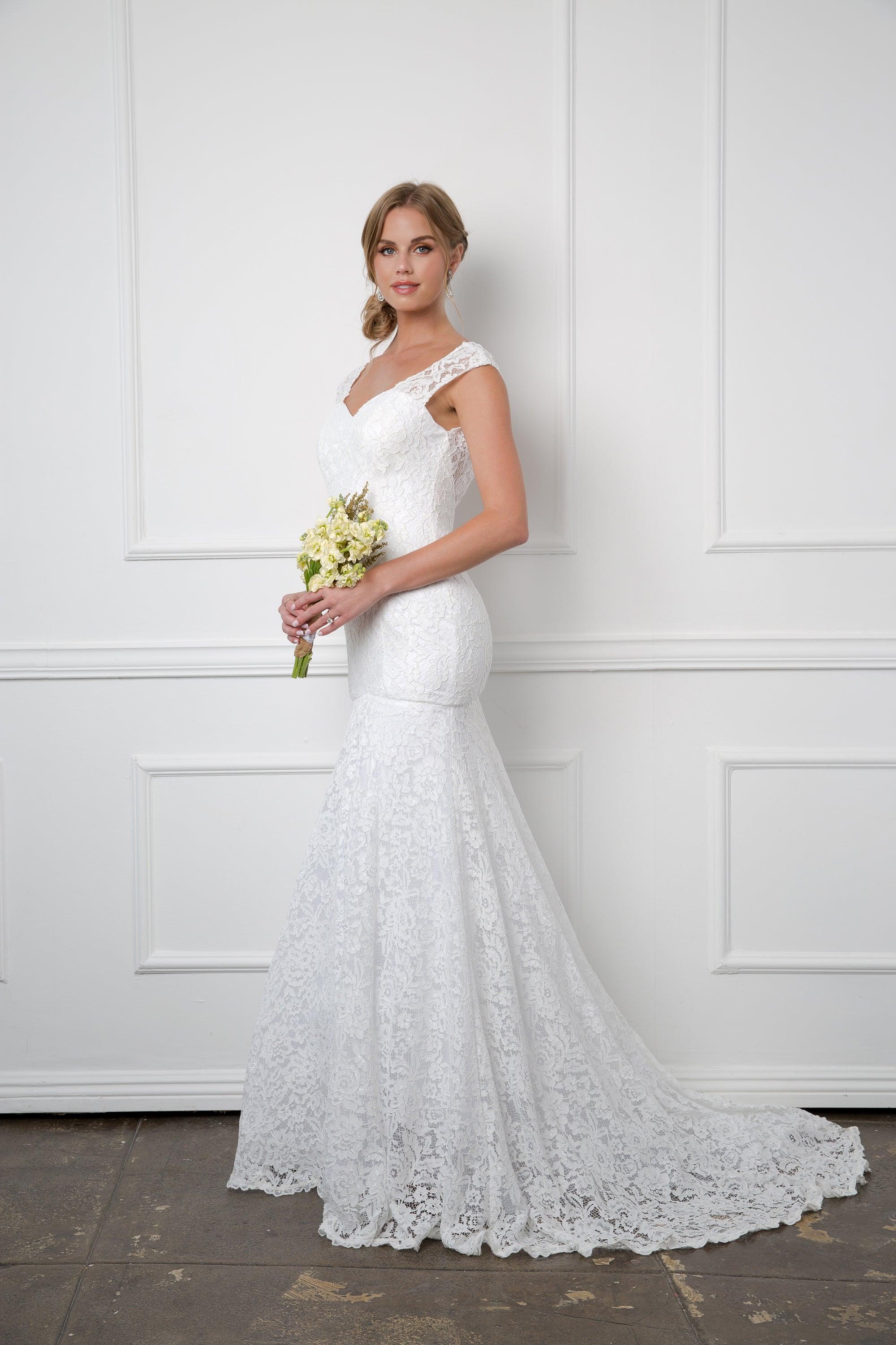 Bridal Long Gown Wedding Lace Dress