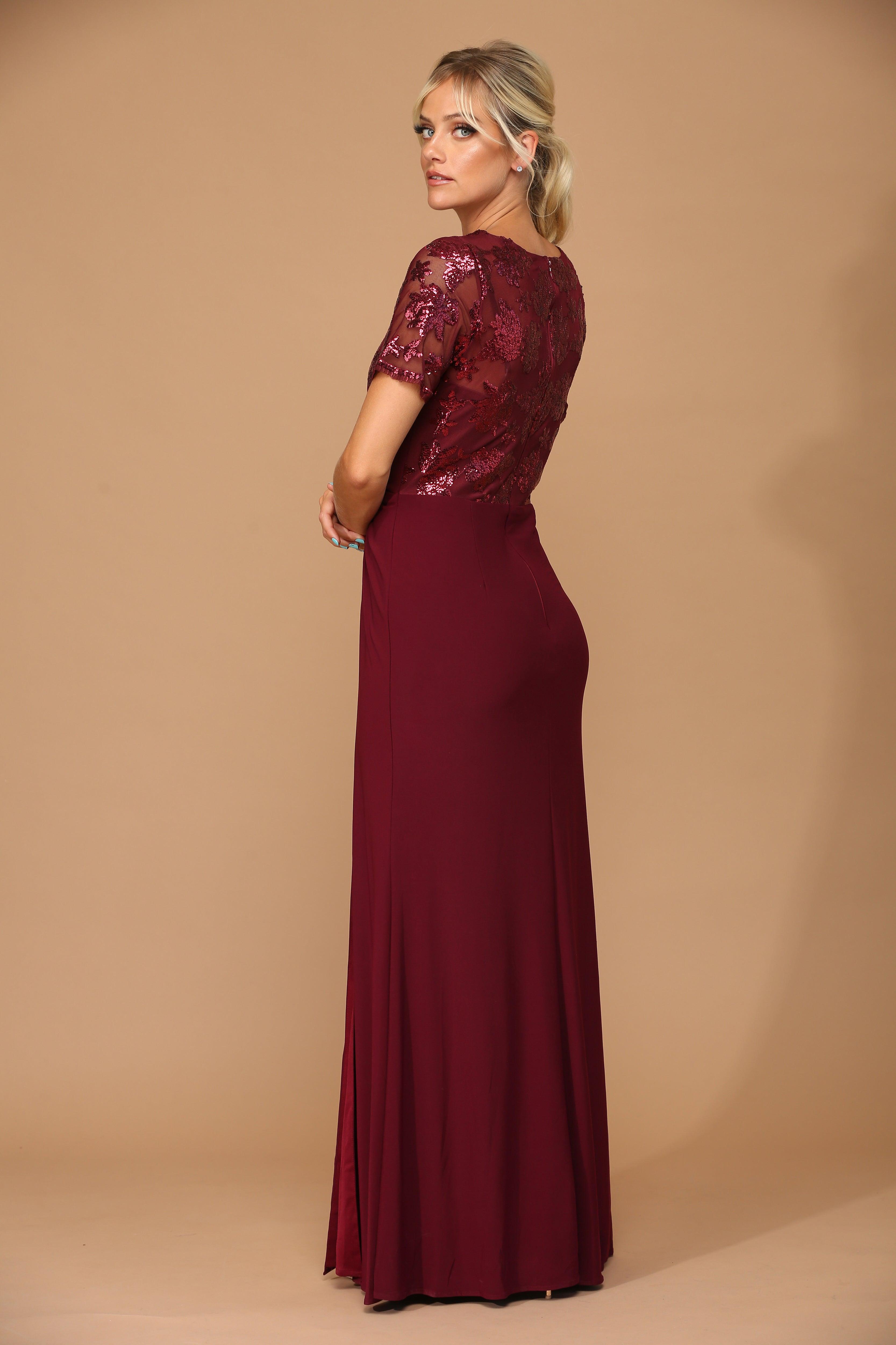Long Formal Mother of the Bride Evening Dress
