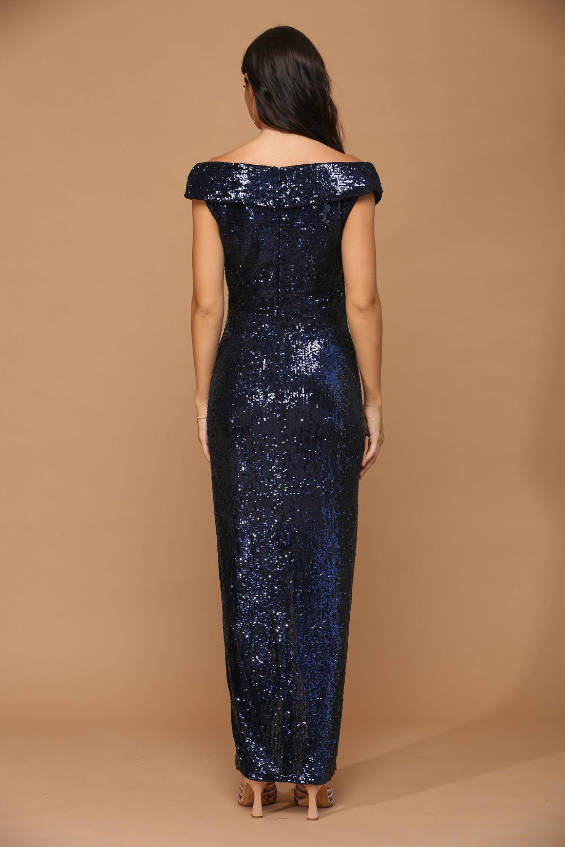 Elegant Off Shoulder Long Gown Size 10  Style 4227 main image 0