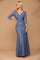 Long 3/4 Sleeve Mother of the Bride Lace Dress
