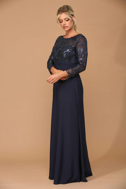 Mother of the Bride Long Formal Evening Lace Dress