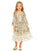 Flower Girl Dresses Little Girls Long Sleeve A Line Dress Ivory