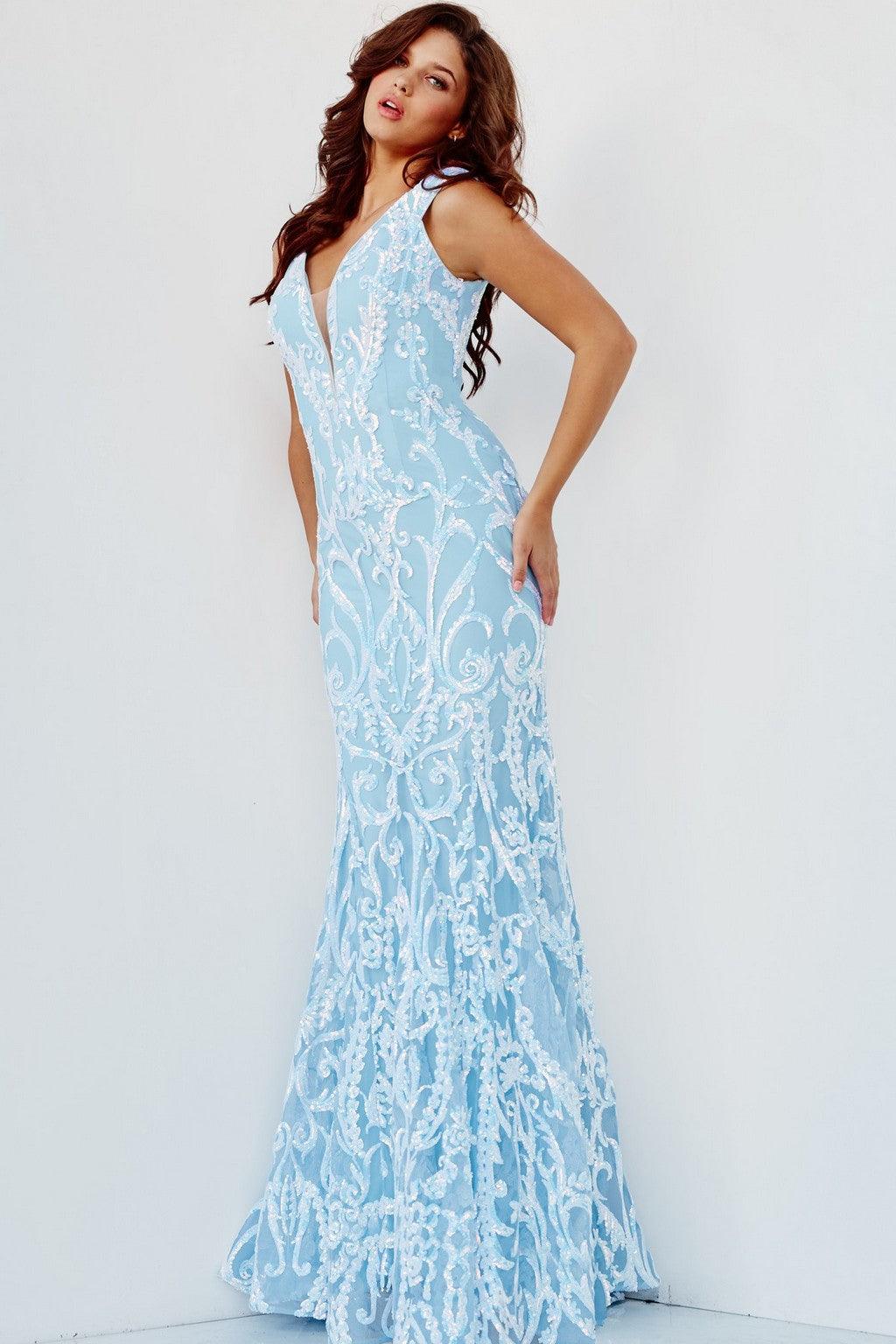 Jovani JVN63349 Long Fitted Sleeveless Evening Gown