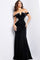 Formal Dresses Midriff Detail Fitted Long Formal Prom Dress Black
