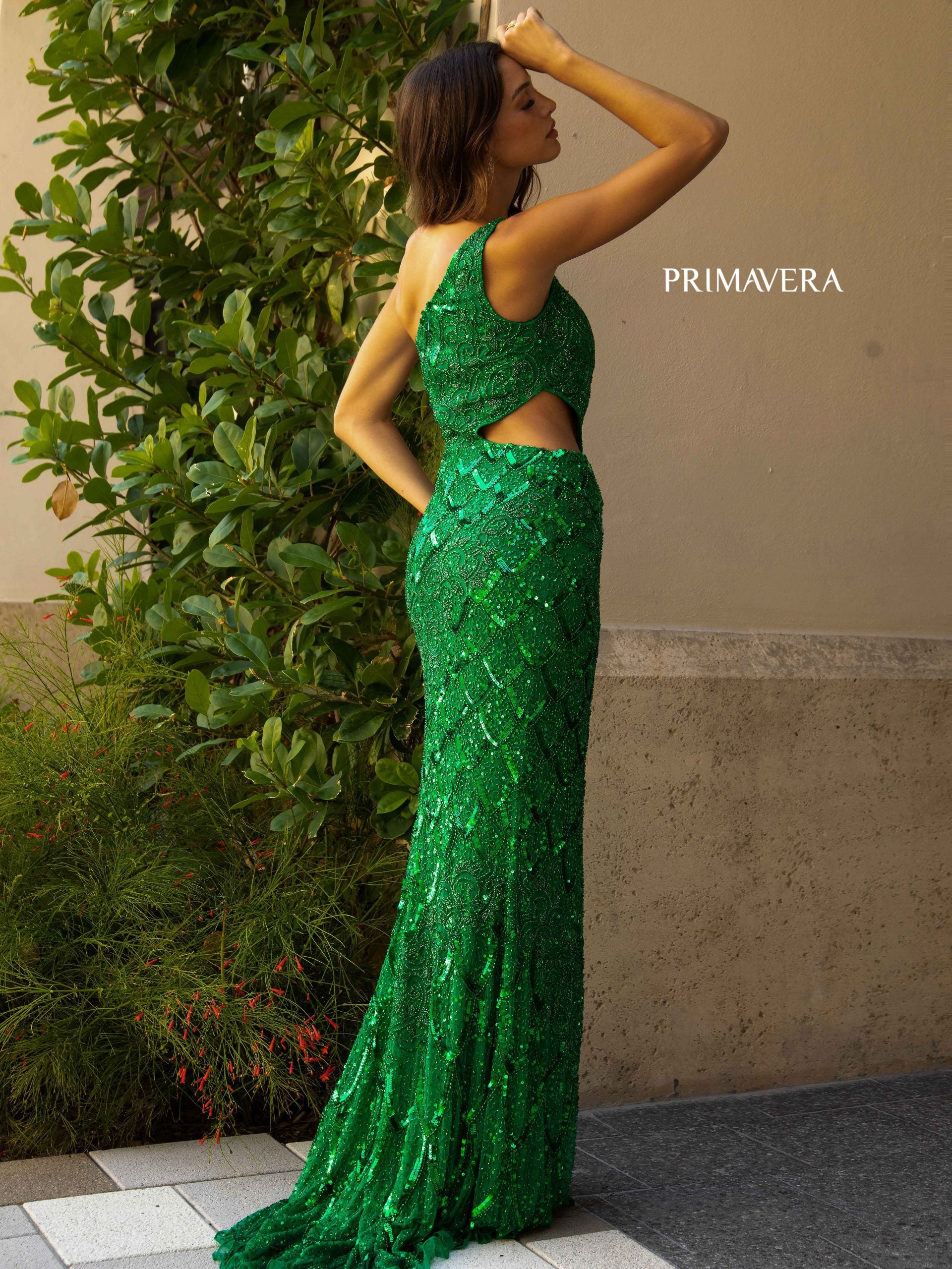 Primavera Couture 3729 Long Fitted Prom Sequin Formal Dress
