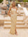 Prom Dresses Formal Fitted Long Sequin Fishscale Prom Dress Gold