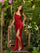 Prom Dresses Formal Fitted Long Sequin Fishscale Prom Dress Red