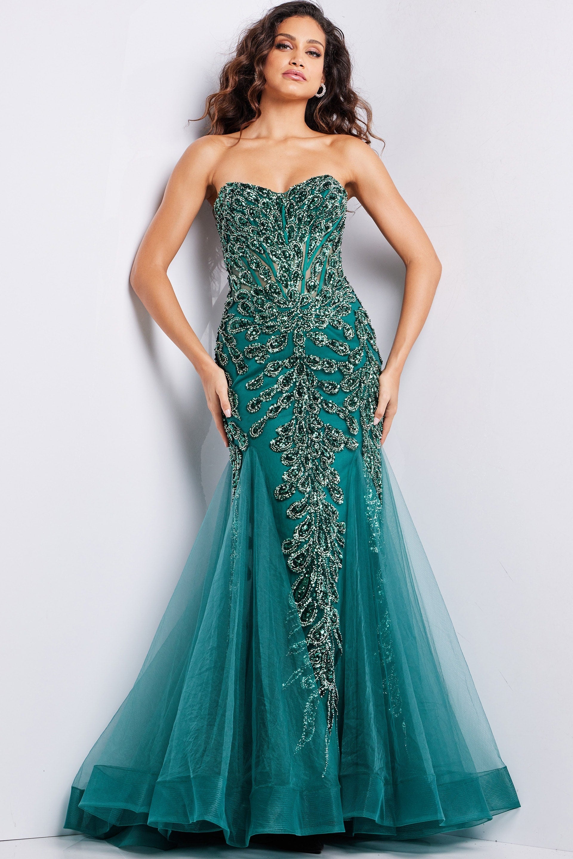 Jovani 37412 Long Formal Mermaid Prom Dress