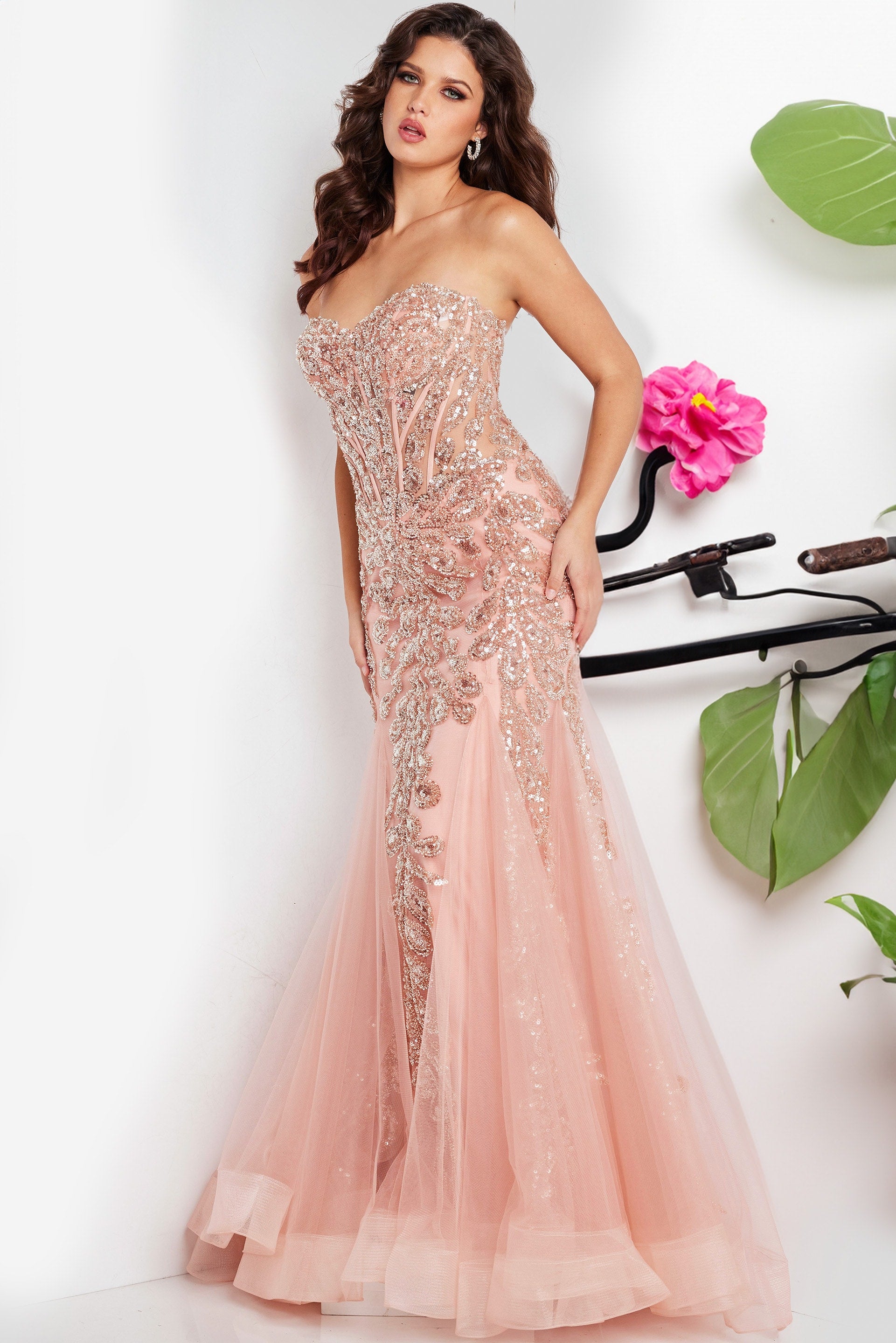 Prom Dresses Long Formal Mermaid Prom Dress Blush