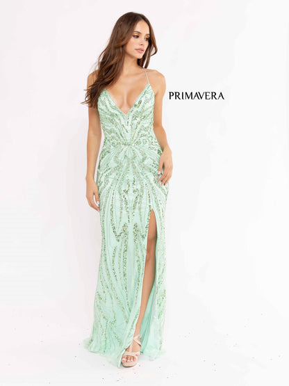 Prom Dresses Long Formal Prom Fitted Dress Mint