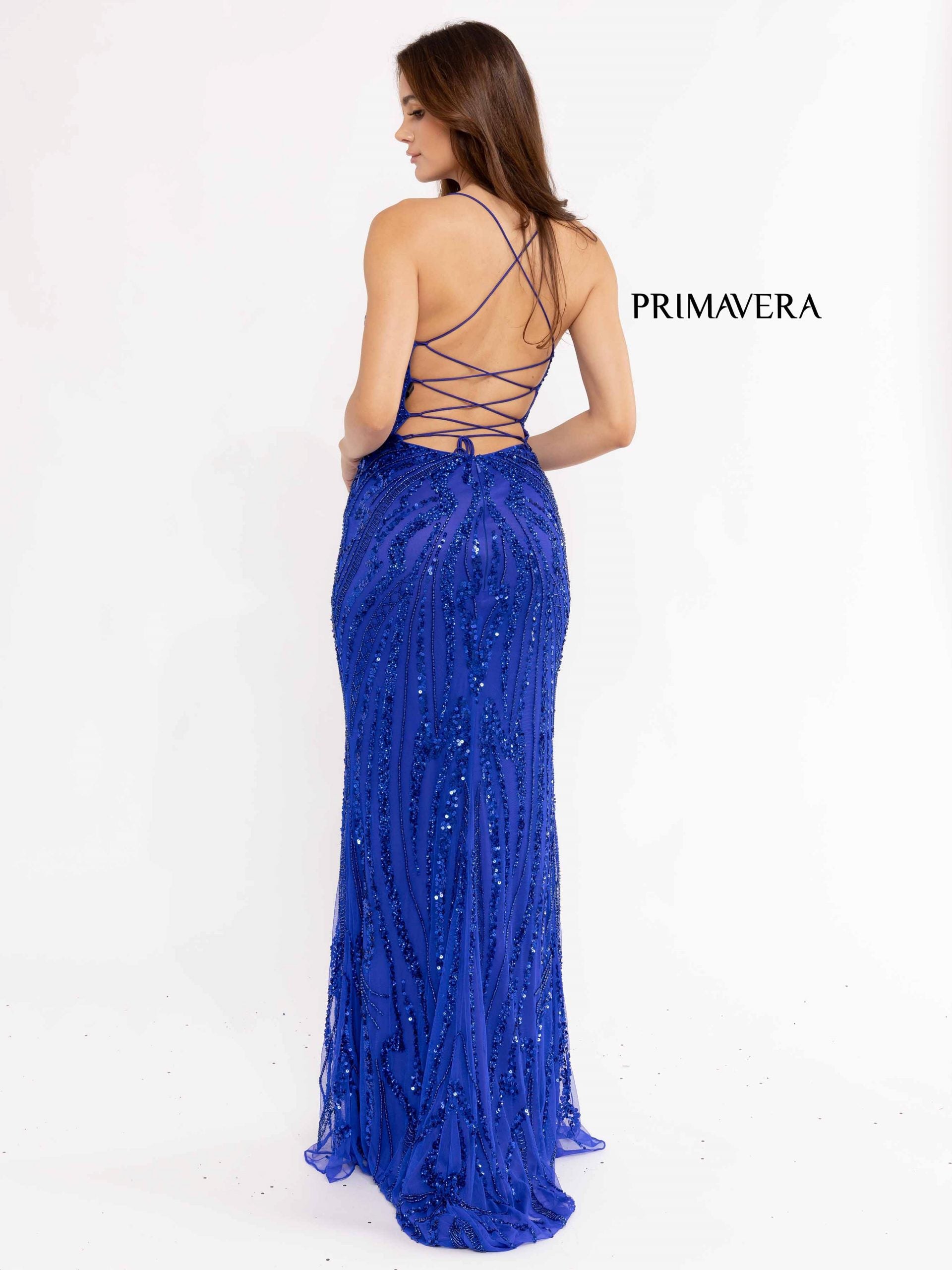 Primavera Couture 3958 Long Formal Prom Fitted Dress