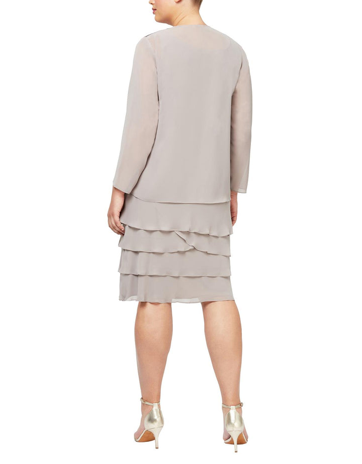 SL Fashions 410692 Short Mother of the Bride Dress