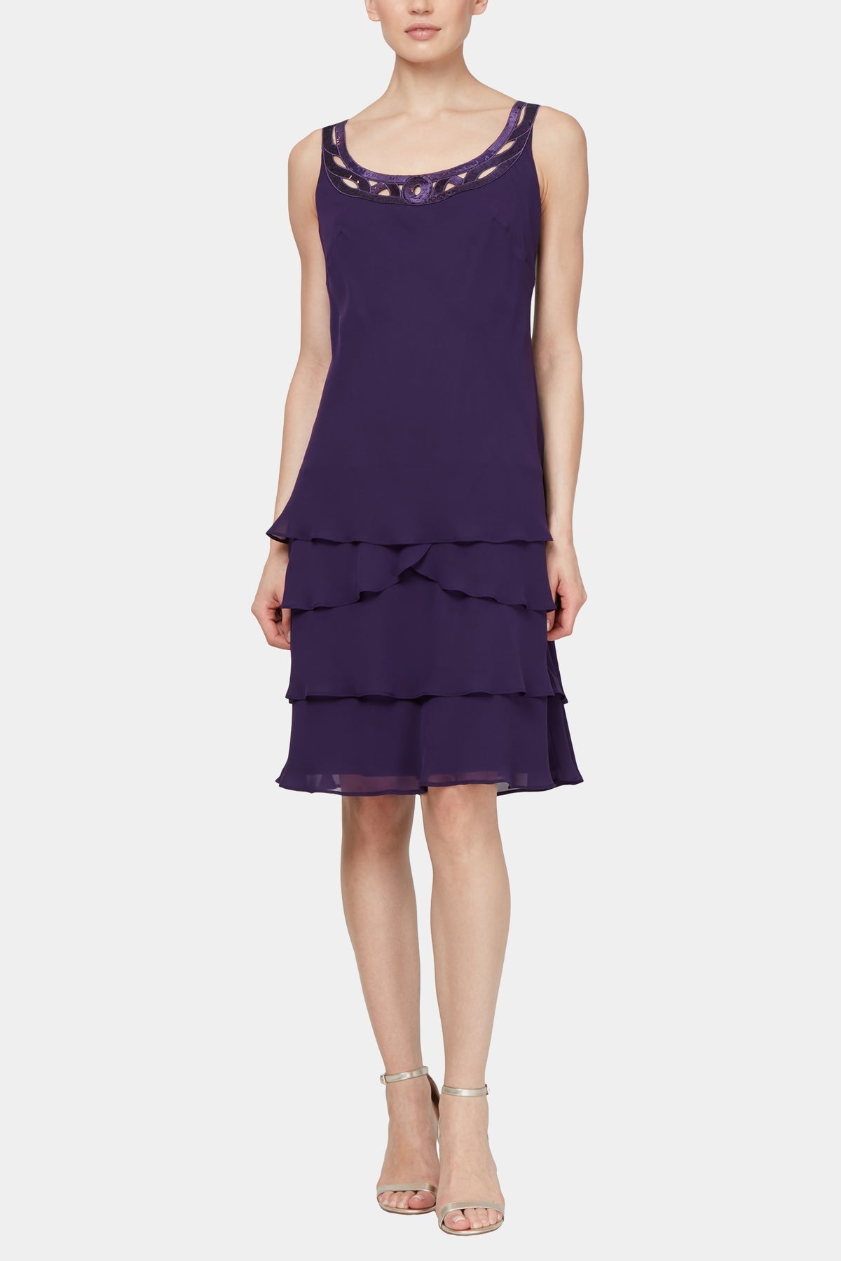 SL Fashions 410692 Short Mother of the Bride Dress