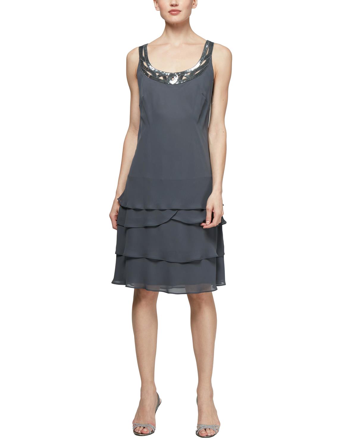 SL Fashions 410692 Short Mother of the Bride Dress