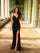 Prom Dresses Long Formal Sequin Ornate Prom Dress Black