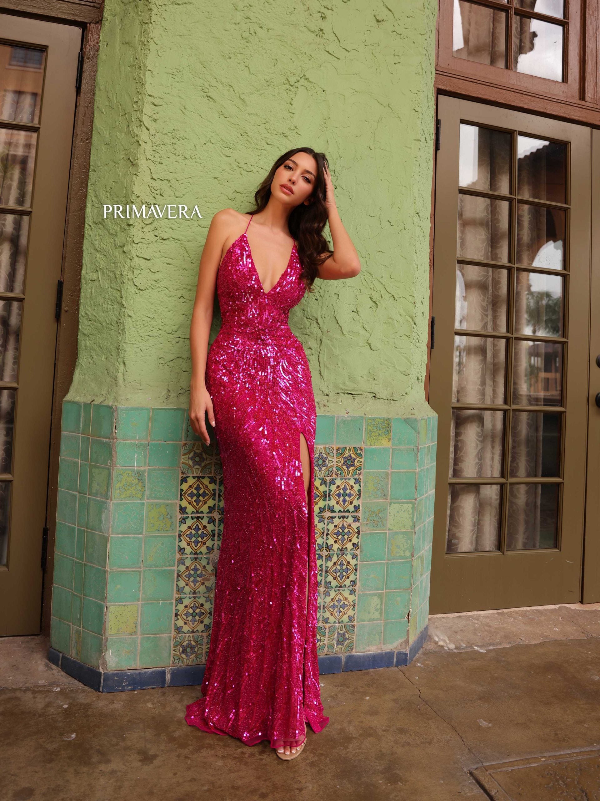 Primavera Couture 4121 Formal Prom Long Fitted Dress